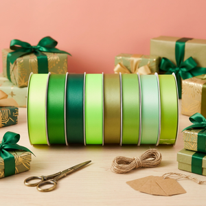 Nastro in Raso Monofacciale all'Ingrosso, Rotoli di Nastro Monocolore per Confezioni Regalo, Decorazioni Natalizie, Confezionamento Bouquet, Fai da Te - Product Image 1