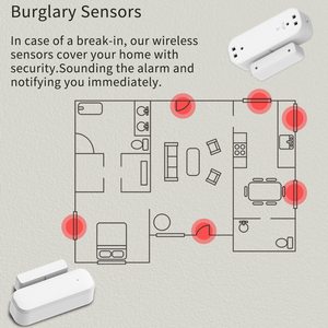 EWELINK WiFi akıllı kapı ve pencere sensörü kapı açık/kapalı dedektörler App bildirim uyarısı ses çalışır Alexa <span class=keywords><strong>Google</strong></span> - Product Image 6