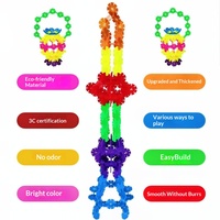 Bloques de Construcción de Copos de Nieve de Grosor Medio, Juguete Educativo de Ensamblaje Creativo