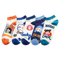 Chaussettes courtes pour femmes, collants courts, chaussettes courtes légères d'été, bas courts mignons de style dessin animé d'été
