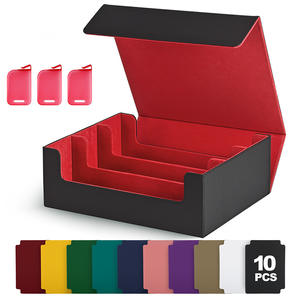 Boîte de rangement pour cartes de jeu de grande capacité à 3 rangées en cuir PU Shenglu en stock pour MTGed PTCGed <span class=keywords><strong>Yu</strong></span>-<span class=keywords><strong>Gi</strong></span>-<span class=keywords><strong>Oh</strong></span> Pokemoon Card Factory Wholesale - Product Image 1