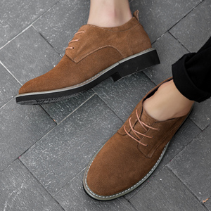 Chaussures habillées en cuir pour hommes, confortables, durables, à lacets, couture tendance, décontractées - Product Image 5