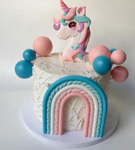 Decorazione <span class=keywords><strong>per</strong></span> Torta Unicorno, Grazioso Topper <span class=keywords><strong>per</strong></span> Torta di Compleanno a Tema Unicorno <span class=keywords><strong>per</strong></span> Ragazze - Product Image 3