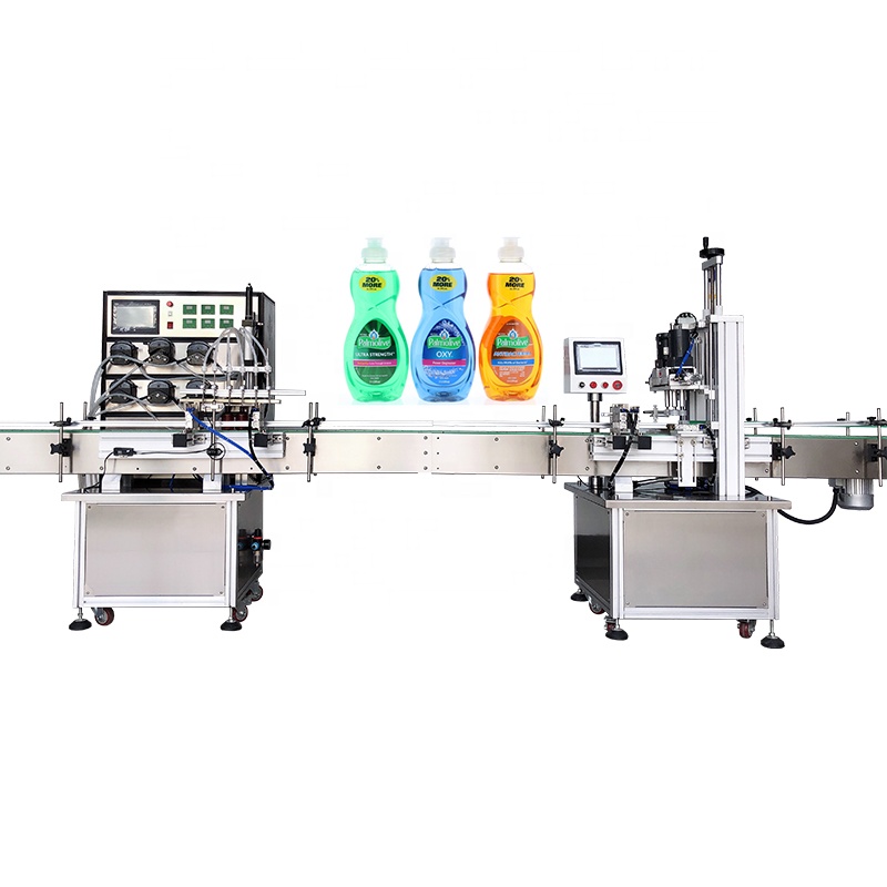 desktop automatic auto small liquid detergent filling machine