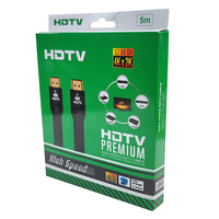 Kabel datar 4K HDMI 1.4, kecepatan tinggi untuk HDMI 2.2, kabel datar 30Hz HDR HDCP 1080 untuk 2160p/P kembali Audio 3D (ARC) untuk HDTV & Komputer