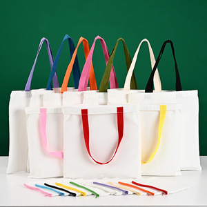 Estuches de lona personalizables de color sólido con cremallera para publicidad y cursos de formación, juego de 10 - Product Image 2