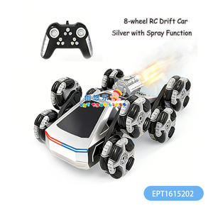 EPT Véhicule RC tout-terrain télécommandé 9 fonctions, 8 roues, avec bras articulé, fonction chien robot, cascades musicales, lumières et pulvérisation - Product Image 5