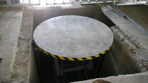 Table élévatrice à ciseaux fixe affichage de voiture en acier plate-forme rotative hydraulique 360 degrés circulaire plateau tournant État nouveau - Product Image 5