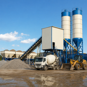 Convoyeur à bande robuste Corey avec pesage précis, ligne de production électrique, centrale à béton HZS90 pour le terrassement de tunnels de routes en montagne - Product Image 2