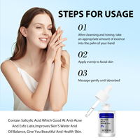 Marque privée Personnalisation Anti-acné Acide de fruit hydratant Acide salicylique Essence Rétrécir les pores Sérum pour le visage Sérum à l'acide salicylique