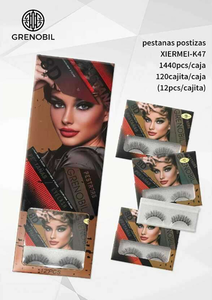 Ciglia finte Grenobil Natural Soft 12 pezzi, extension ciglia in pelo sintetico, strumenti per il trucco di bellezza - Product Image 1