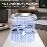 Chargeur sans fil magnétique 2 en 1 25W à charge rapide, aimant super puissant N52, ultra fin pour smartphones et écouteurs, logo OEM