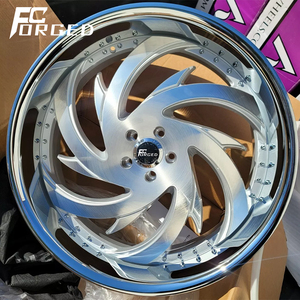 चीन में बनाया गया 2-टुकड़ा 18 19 20 21 22 23 24 इंच मोनोब्लॉक पॉलिश फिनिश एल्यूमीनियम मिश्र धातु के पहियों कार पहियों को स्पोर्ट्स कार के लिए - Product Image 2