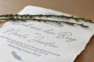 Cartes d'invitation de mariage en <span class=keywords><strong>papier</strong></span> coton, impression typographique, <span class=keywords><strong>papier</strong></span> fait main, impression livre, personnalisées, gaufrées ou en relief - Product Image 3