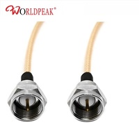 Câble coaxial de type F 75 Ohm RG179 F mâle-mâle pour TV, modem, tuner, antenne satellite, télévision numérique, haut débit Internet