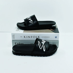 Nouveau modèle de pantoufles d'hôtel personnalisées bon marché, pantoufles de salle de bain antidérapantes avec logo personnalisé, tendance <span class=keywords><strong>2022</strong></span> - Product Image 2