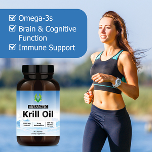 OEM Private Antarctic Krill Oil Capsules with Krill Oil and Astaxanthin Supports Brain Immune Joint Health OEM Krill Oil Complex - Product Image 3