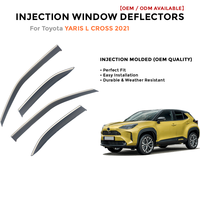 Deflectores de Ventana Laterales para Toyota LC200 2008-2019 Protector de Lluvia Accesorios de Coche