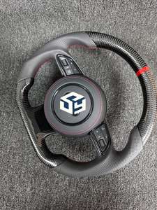 Volante Audi RS de fibra de carbono para A1 A3 A4 A5 A6 A7 R8 RS3 C7 Q5 Q7 <span class=keywords><strong>S3</strong></span> S5 8V B8 B9 S4 Q3 Q8 Compatible con cualquier personalización - Product Image 6