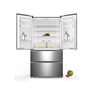 Refrigerador con Congelador de Acero Inoxidable de 536L, con Puerta Francesa, Compresor, Sin Escarcha, Portátil, para Uso en Hoteles y Hogares - Product Image 3