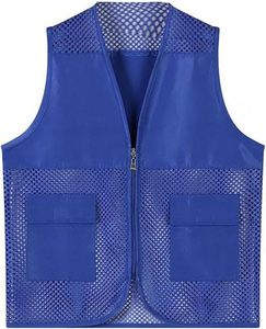 Gilet Traspirante in Rete per Volontari con Strisce Riflettenti ad Alta Visibilità per Eventi, Festival, Gare Benefiche, Personale con Logo Personalizzato - Product Image 2