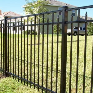 Garden Farm Powder Coated Square Hollow T Aluminum Wooden Metal Fence Post For Fence