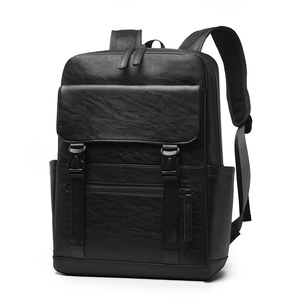 Men's PU <b>Backpack</b> Large Capacity Waterproof Cross-Border Commuter Business & Student Schoolbag for Wholesaling - Product Image 1