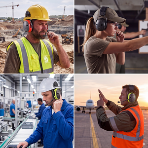 Casque anti-bruit électronique Bluetooth OEM NRR 24dB CE ANSI S3.19 à fixation <span class=keywords><strong>sur</strong></span> casque de sécurité, <span class=keywords><strong>protection</strong></span> <span class=keywords><strong>auditive</strong></span> pour la tête - Product Image 3