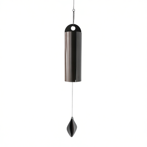 Carillon à vent en métal Deep Resonance Serenity Bell, décoration de jardin suspendue, élégant ornement extérieur - Product Image 1