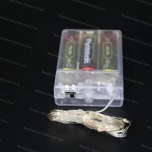 Battery Powered LED <strong>String</strong> <strong>Lights</strong> with Clear Wire Decorative Lighting for Home Parties and Events - Product Image 4