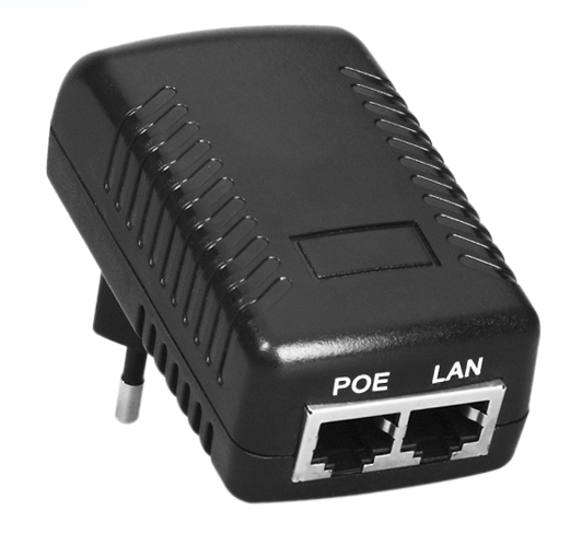 Non-Standard Wallmount Ethernet Adapter 48V PoE Injector for Telecom Power PoE Switch