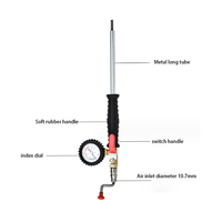 Accessoire de gonflage de pneus avec manomètre, embout de gonflage rapide et facile pour pneus de voiture et de camion, et manomètre de pression des pneus pour compresseur