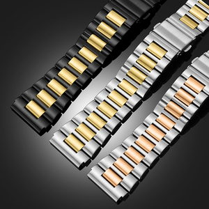 Correa de reloj de metal compatible con <span class=keywords><strong>Huawei</strong></span> GT4 / Watch Ultimate / Watch 4 Pro Ultimate Design, tono negro y dorado - Product Image 4