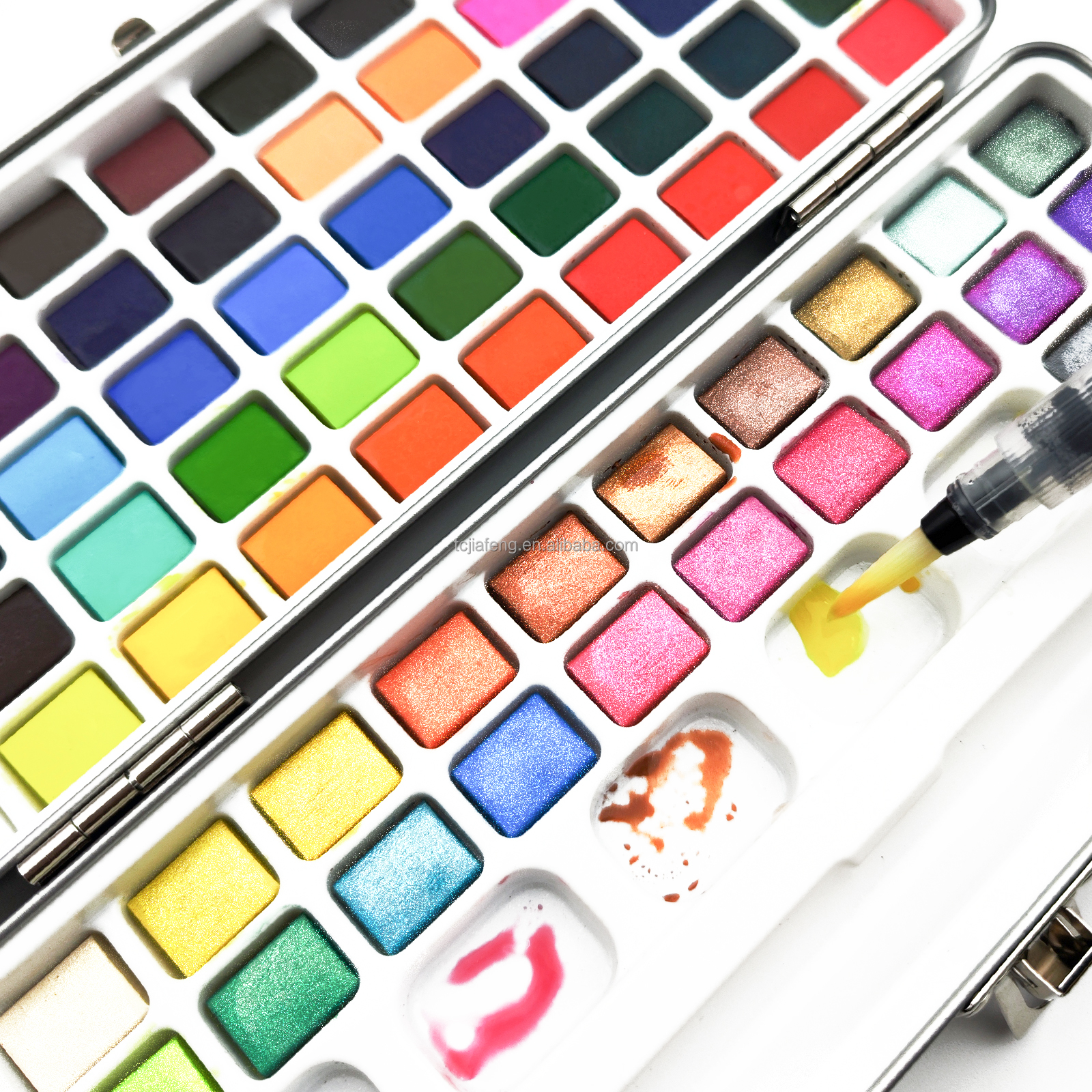 Artecho, 72 цвета, твердая Акварельная краска, оптовая продажа, производство, лидер продаж, цвет воды, торт, половина сковороды