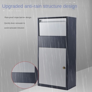 Family Express Cabinet Private Home Anti-Theft Waterproof IP68 PVC Parcel Box Outdoor Receipt <b>Locker</b> Large Wall-Mounted Delivery - Product Image 5