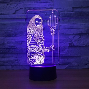 <span class=keywords><strong>Gran</strong></span> Gennie LED 3D ilusión lámpara USB 7 CAMBIO DE Color figura táctil 3D luz nocturna estado de ánimo novedad lámpara regalos de vacaciones - Product Image 4