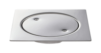 Grille de drain carrée personnalisable en acier inoxydable 304 de 4 pouces, facile à nettoyer, pour cuisine et salle de bain