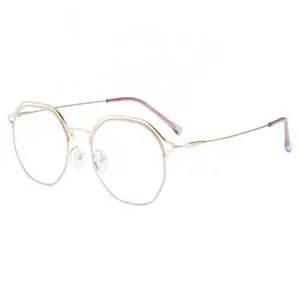 Yiwu gold frame metal temples reading glasses optical women shades
