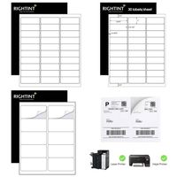 Étiquettes d'adresse personnalisées de qualité supérieure par fabricant Vinyle auto-adhésif pour imprimante à jet d'encre Plusieurs tailles en option pour l'expédition