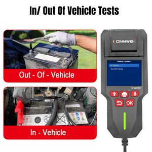 Nhà máy hàng đầu konnwei Pin Xe Tester 12V 24V 10-2000cca chì axit Pin konnwei kw700 alternator Tester tải Tester - Product Image 5