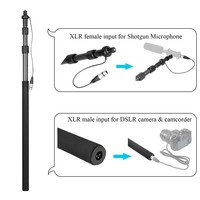 Support de perche en fibre de carbone BOYA BY-PB25 pour scène, 3 sections, pour microphones de reportage XLR, extension de studio, film, micro