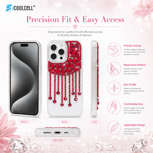 เคสโทรศัพท์มือถือ KingSoul พรีเมียมหรูหรา ดีไซน์เพชรเต็มตัว วัสดุ TPU+PC+กระจก พร้อมห่วงแม่เหล็กกันกระแทก ตกแต่งด้วยกลิตเตอร์ - Product Image 6