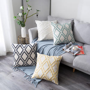 Funda <span class=keywords><strong>de</strong></span> Cojín Decorativa <span class=keywords><strong>de</strong></span> Lujo con Diseño Bordado, Funda <span class=keywords><strong>de</strong></span> Almohada Decorativa Personalizada <span class=keywords><strong>para</strong></span> el Hogar, Decoración <span class=keywords><strong>de</strong></span> Sofá, 18x18 - Product Image 2