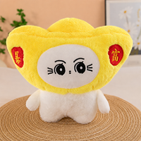 Peluches en forme de grue pour petites commandes, en tissu peluche double couche, couleurs assorties, animaux variés, 18 cm, pour la chasse aux œufs de Pâques
