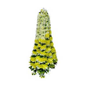 Artificial Yellow <b>White</b> Flower Garland Decorative <b>Hanging</b> Toran for Wedding Festival Home Temple Door Decoration - Product Image 1