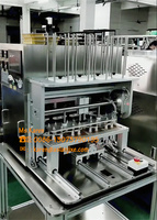 Otomatis Nampan Aluminium Mangkuk Tutup Dispenser Sealer Mesin Takeaway Insulasi Foil Mangkuk Mesin Penyegel