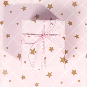 Haute qualité nommée série de papier couché rose frais rouleau en vrac emballage cadeau de luxe en gros - Product Image 5