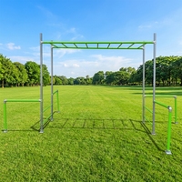 Barres de grimpeur pour enfants avec échelle horizontale, structure de jeu en métal robuste, équipement de terrain de jeu extérieur pour jardin