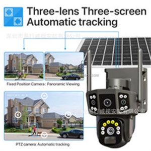 V380 12MP hd Three Screen Outdoor Wifi <b>Security</b> Network <b>Camera</b> <b>Wireless</b> Cctv Ptz 360 Ip 4g Sim Solar Safe <b>Camera</b> De Surveillance - Product Image 4