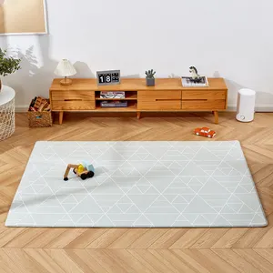 24 Pcs Soft Plush Puzzle Floor Tiles, Interlocking Foam Mat for
